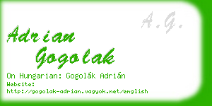 adrian gogolak business card